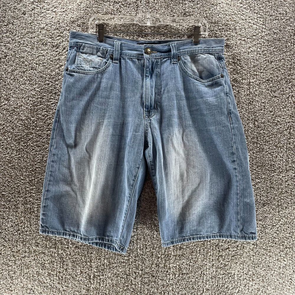 Vintage Southpole Shorts Adult 36 Blue Denim Cotton Y2K Hip Hop‎ Streetwear Mens